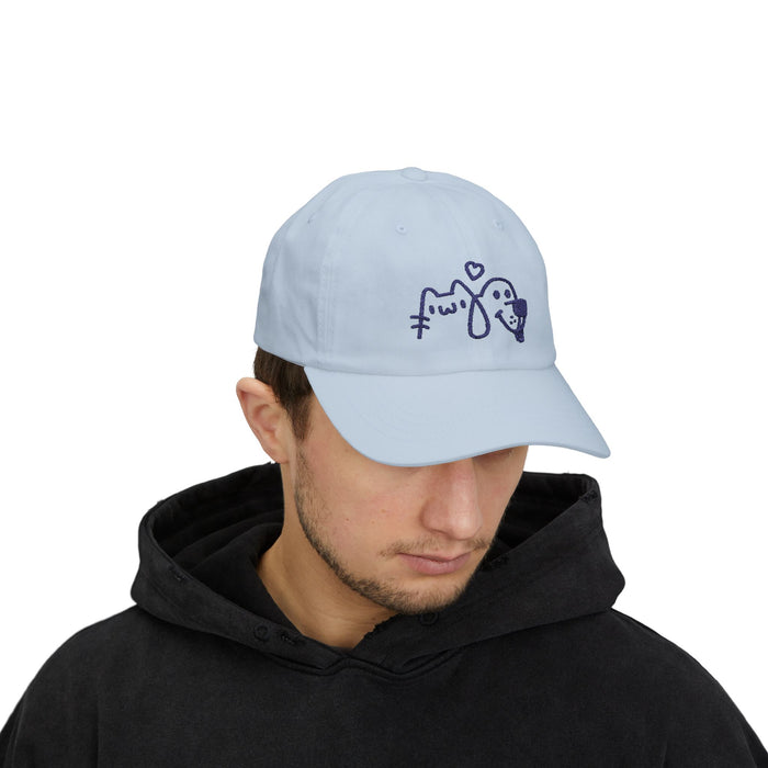 Dad Cap — Cute Cat & Dog Embroidered Heart Baseball Hat