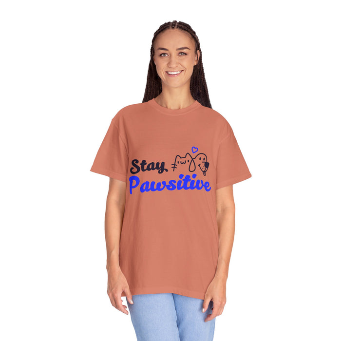 Stay Pawsitive T-Shirt — Cute Dog Graphic Tee for Dog Lovers