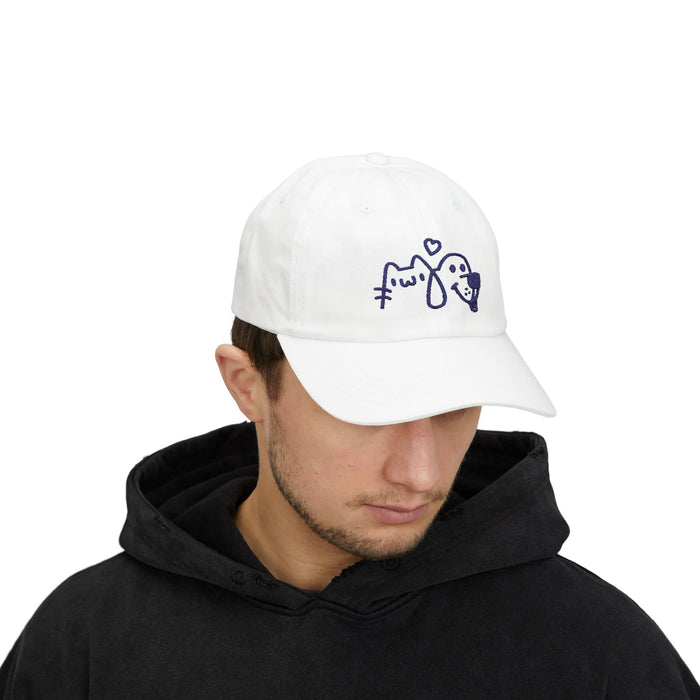 Dad Cap — Cute Cat & Dog Embroidered Heart Baseball Hat