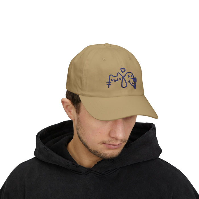 Dad Cap — Cute Cat & Dog Embroidered Heart Baseball Hat