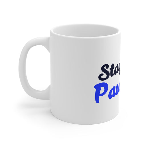 Stay Pawsitive Mug — Cute Cat & Dog Coffee Cup (11 oz)